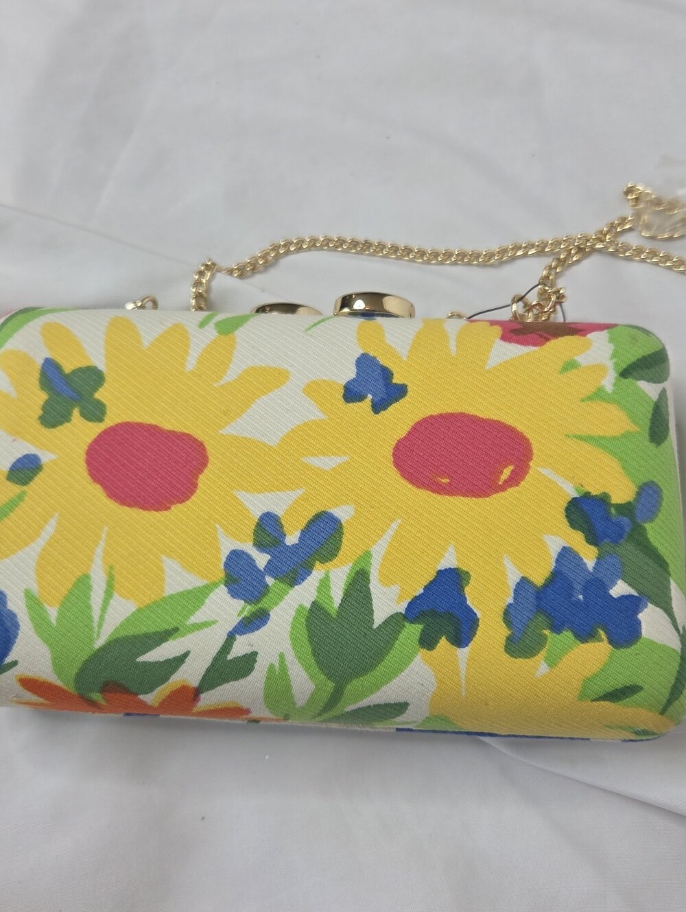 Talbots Vintage Clutch Nwt Floral Crossbody Chain